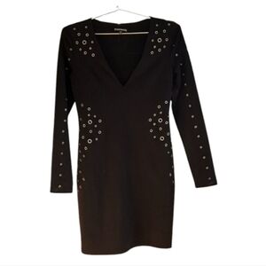 Express long sleeved bodycon minidress